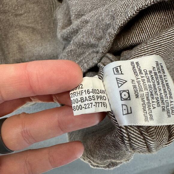 Red Head Brand Workhorse Shirt Mens Size XL Brown Cotton Long Sleeve Button Up - Picture 11 of 16